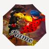Персонализированный зонт с принтом божьей коровки L-Ladybug - Автоматическое открытие/закрытие, Прочный каркас с восемью ребрами, Автоматически складывающийся зонт