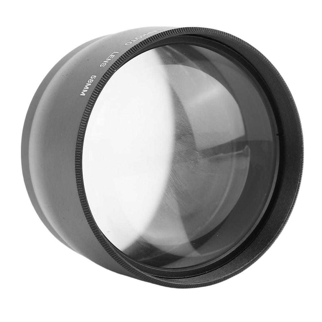 58 мм 2.0x Телеконвертер Оптическое стекло Алюминий 2X Увеличение Телеконвертер Удлинитель Конвертер для Беззеркальной Камеры