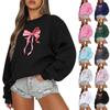 Women's Colorblock Sweatshirt Long Sleeve Round Neck Casual Comfortable Loose Lightweight Women's Sweatshirt