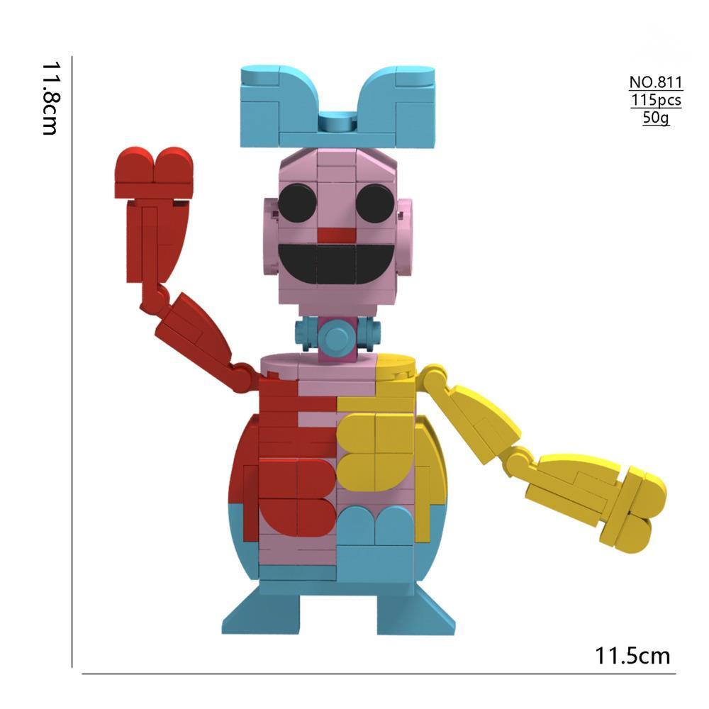 Doeys The Doughmans Строительные блоки Динозавры Кошмарное существо Блок Пряжаби Строительные блоки Игра Блок Игрушка Подарок