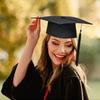 Выпускная шапочка с кисточкой Выпускная шляпа Матовая Студенческая Шапка Бакалавра Выпускная шапка Бакалавра для Старшей школы и Бакалавра