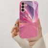 Креативный розовый стеклянный чехол для телефона, подходящий для Samsung Galaxy S26 S25 S24 S23 S22 S20 FE/Ultra/Plus, противоударная задняя крышка