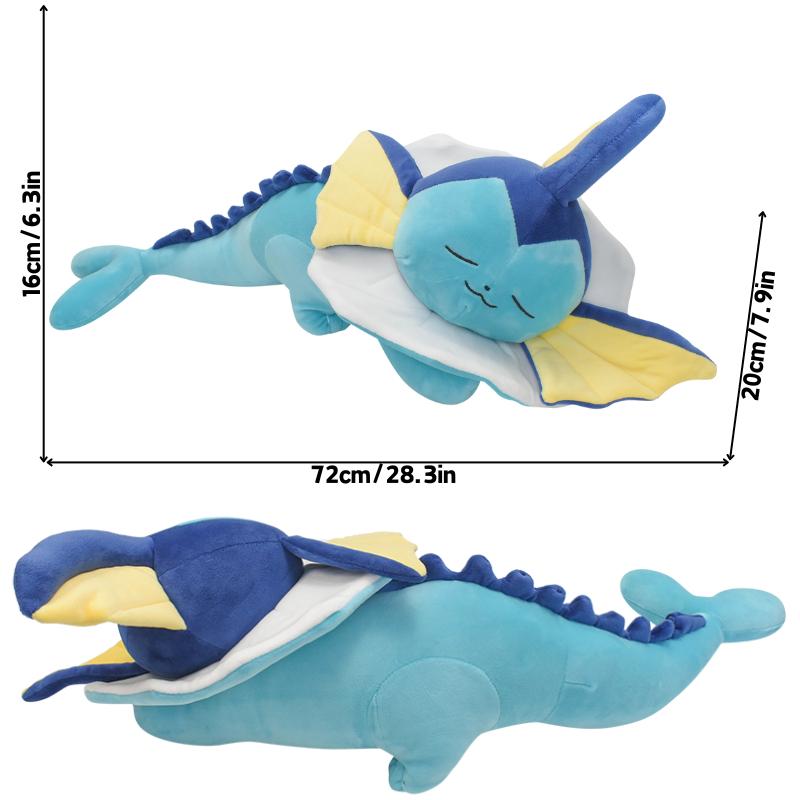 Kawaii Pokemon Sleep Cubone Slowpoke Chikorita Psyduck Lucario Piplup плюшевые игрушки-подушки Lapras Furret Dragonair Mew Peluche Doll