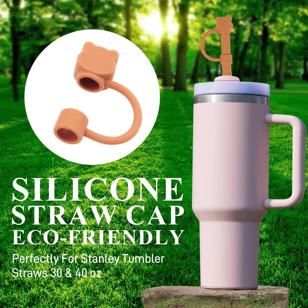 10 мм Крышки для трубочек Многоразовые силиконовые крышки для трубочек для кубка Стэнли Герметичные пыленепроницаемые крышки для трубочек Аксессуары для стаканов