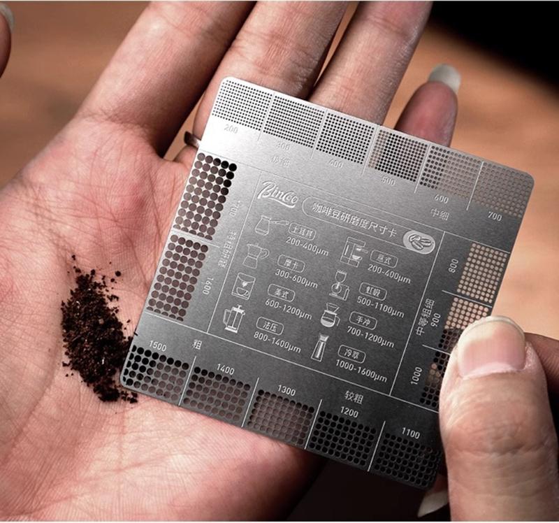 Карточка-справочник по помолу кофе Таблица размеров помола для точного заваривания и усиления вкуса для дома, кухни и кафе