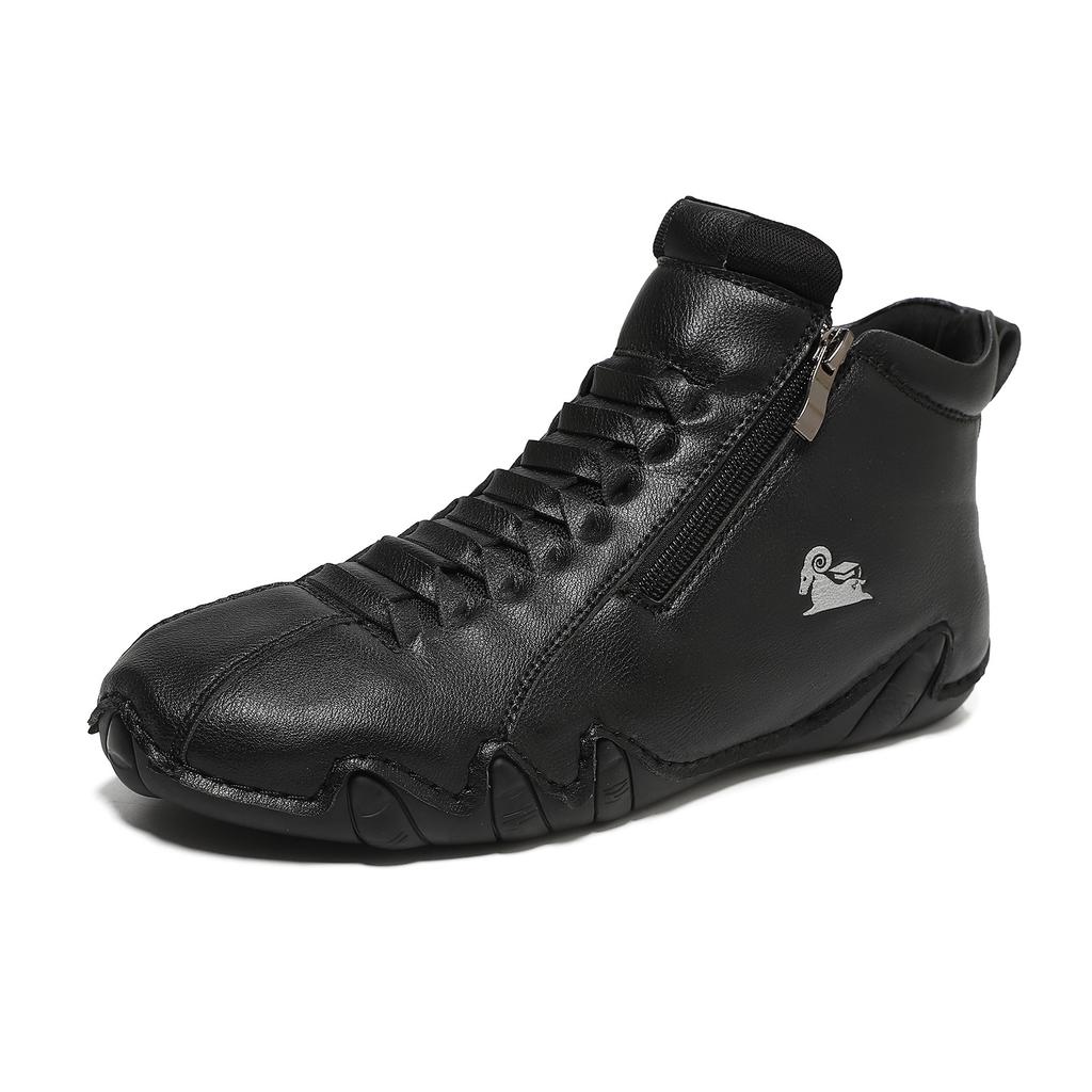 Мужская и женская обувь ручной работы, прошитая, женская обувь с мягкой подошвой из коровьей жилы, осенне-зимняя обувь на плоской подошве, одинарная обувь, повседневная обувь