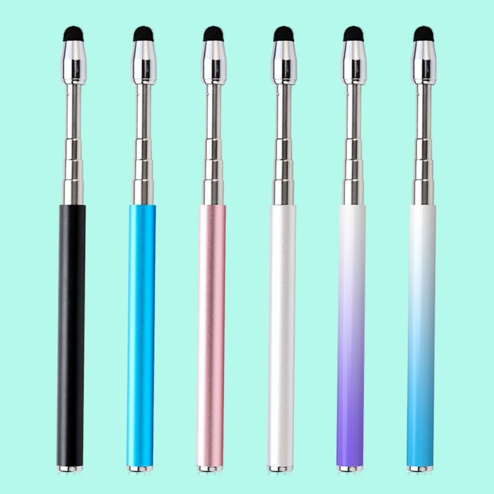 Stainless Steel Teaching Stick Retractable Handheld Presenter New Touch Screen Pen Teaching Tools