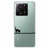 Soft Clear Cover For Xiaomi 13T Case TPU Lovely Cat Silicone Covers For Xiaomi Mi 13T Cases Transparent for Xiaomi13T Bumpers