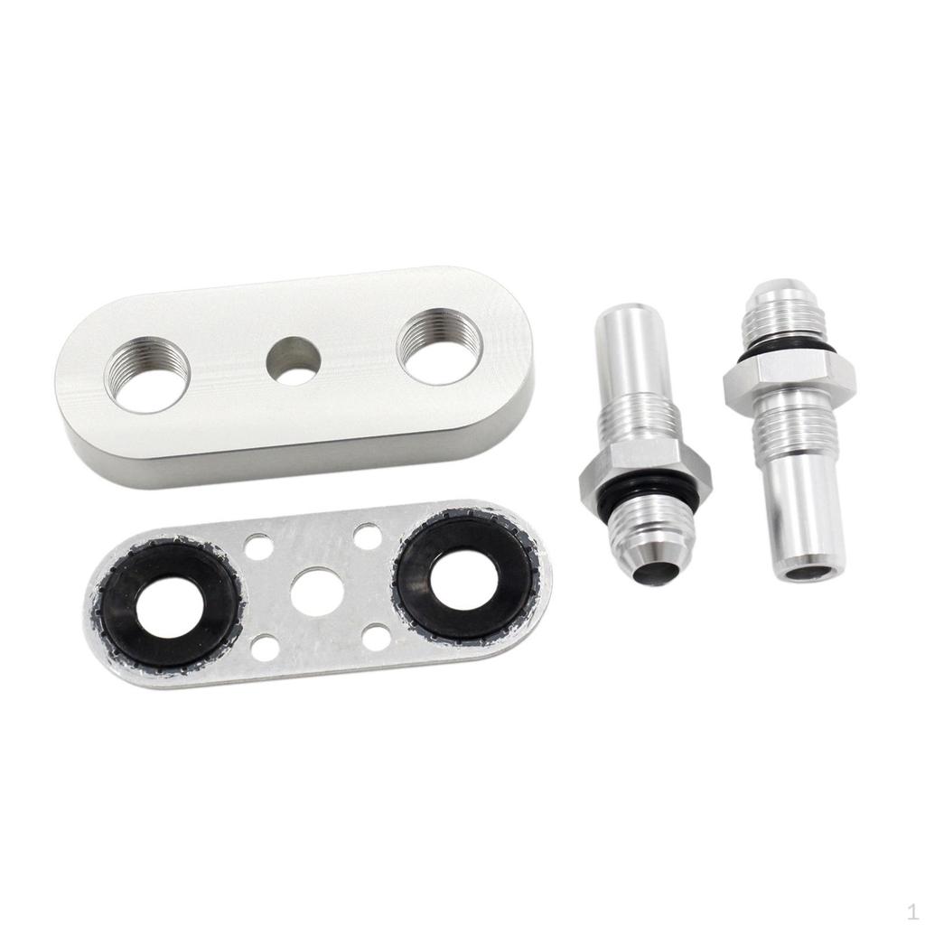 Transmission Line Adapter Plate Oil Seal Connector for Braided Hose Aluminum Alloy 8L90E