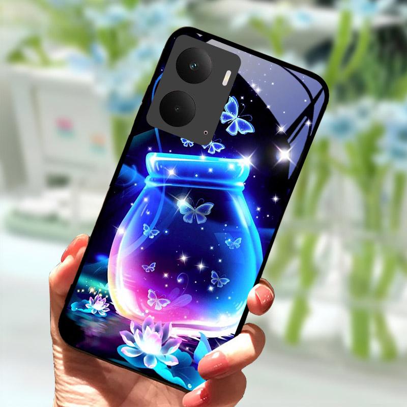 For Realme P3 5G Case Tempered Glass Back Cover For Realme P3 5G Shockproof Back Cover RealmeP3 P 3 Hard PC Protective Shell