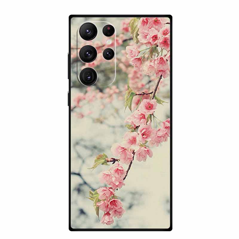 For Samsung S23 Ultra Phone Case Cover S23Ultra Black Silicone Soft Back Case For Samsung Galaxy S22 S23 Ultra Case S 23 Ultra