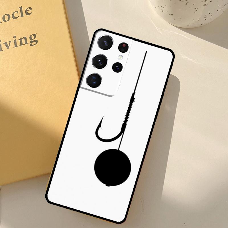 Carp Fish Fishing rod Hook Phone Case For Samsung Galaxy S23 S20 S21 S22 S24 S25 Ultra S9 S10 Plus S24 FE Cover Shell