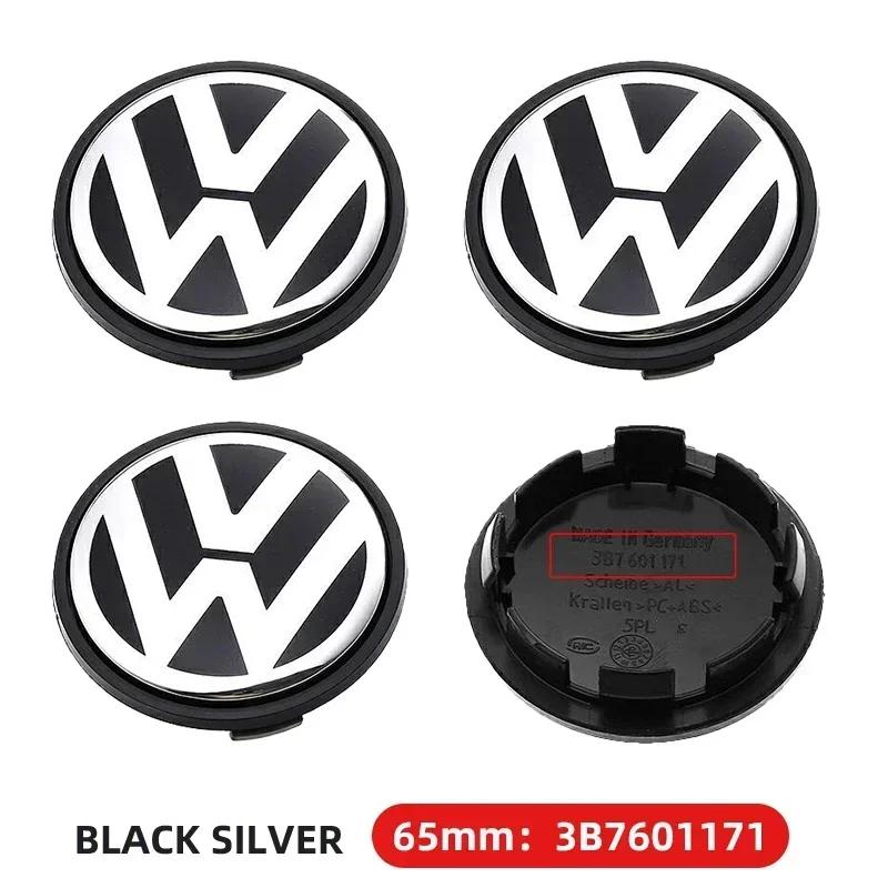 For VOLKSWAGEN VW 2025 Hot 4PCS 56mm 63mm 65mm 70mm Car Wheel Center Hub Caps Cover for VW Volkswagen Golf Polo Passat Touran CC