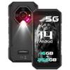 Неубиваемый мобильный телефон 5G Ulefone Armor X32 Pro 16+256 ГБ 6500 мАч 5,65" 64 МП камера Смартфон Защищенный Dural SIM/NFC Черный