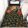 3D ковер с принтом павлина для гостиной, журнальный столик, напольный коврик для спальни, прикроватный коврик для коридора, противообрастающий декоративный напольный коврик
