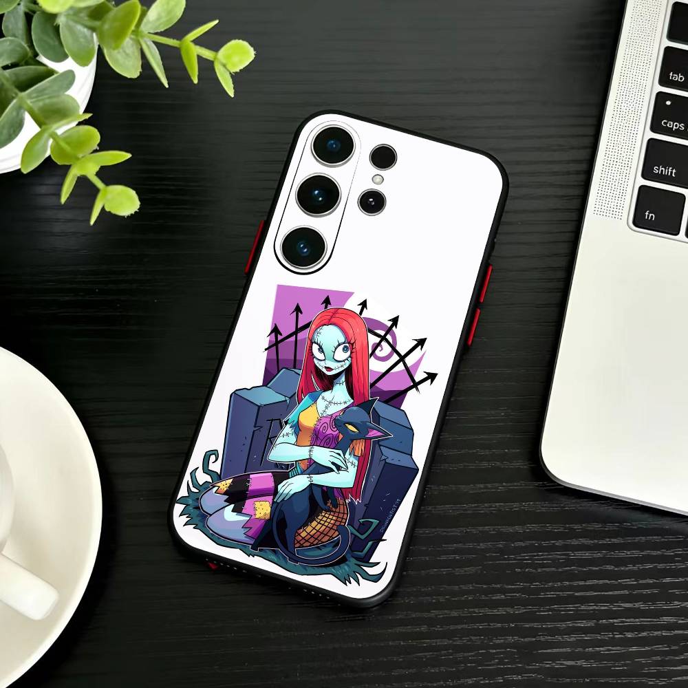 Чехол для телефона P-Nightmare Before Christmas для Samsung S26, S25, S24, S23, S22, S21, S20, Plus, Fe, Lite, Другие Черный Чехол