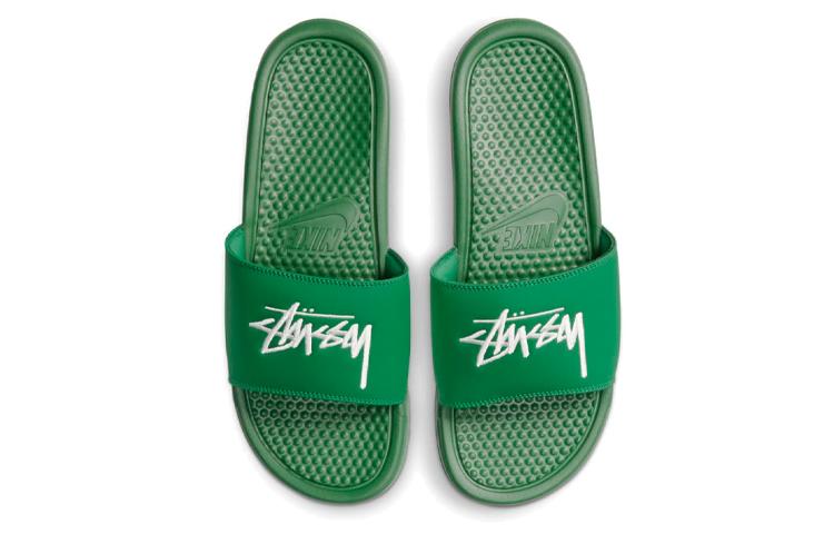 Nike Шлепанцы Benassi Stussy Сосново-зеленый Парус DC5239-300
