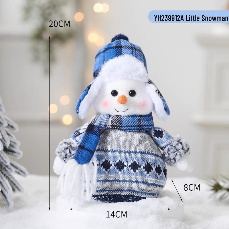 Серия «Рождественская снежинка»: Снеговик, Санта и Олень - Ёлочные игрушки для праздничного декора