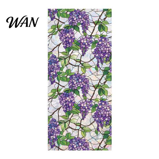 Decorative Window Film Rainbow Privacy Film, Stained Glass Pattern Sticker, Static Sunlight Reflecting Sticker Cling, Sun Blocking Reusable Decals for