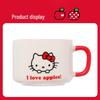 MINISO Керамическая кружка с блюдцем Hello Kitty Сезон яблок