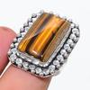 Tiger Eye Gemstone 925 Sterling Silver Jewelry Ring Size 7