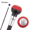 Red Black Gear Ball Silver Walking Cane Fashion Decorative Walking Stick Gentleman Elegant Cosplay Cane Crosier 92cm