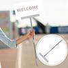 Retractable Stainless Steel Placard Sign Holder Signboard Rod Billboard Lightweight Raising