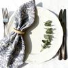 Plant Leaf Print Tablecloth Soft Fabric Foldable Napkin Cloth Boho Style Table Mat Dining Table Kitchen Home Party Wedding Bar Decor