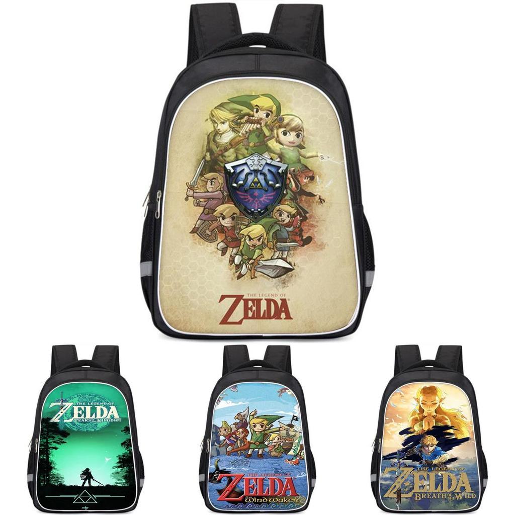 Просторный рюкзак в стиле Zelda для детей Легкий и эргономичный школьный рюкзак