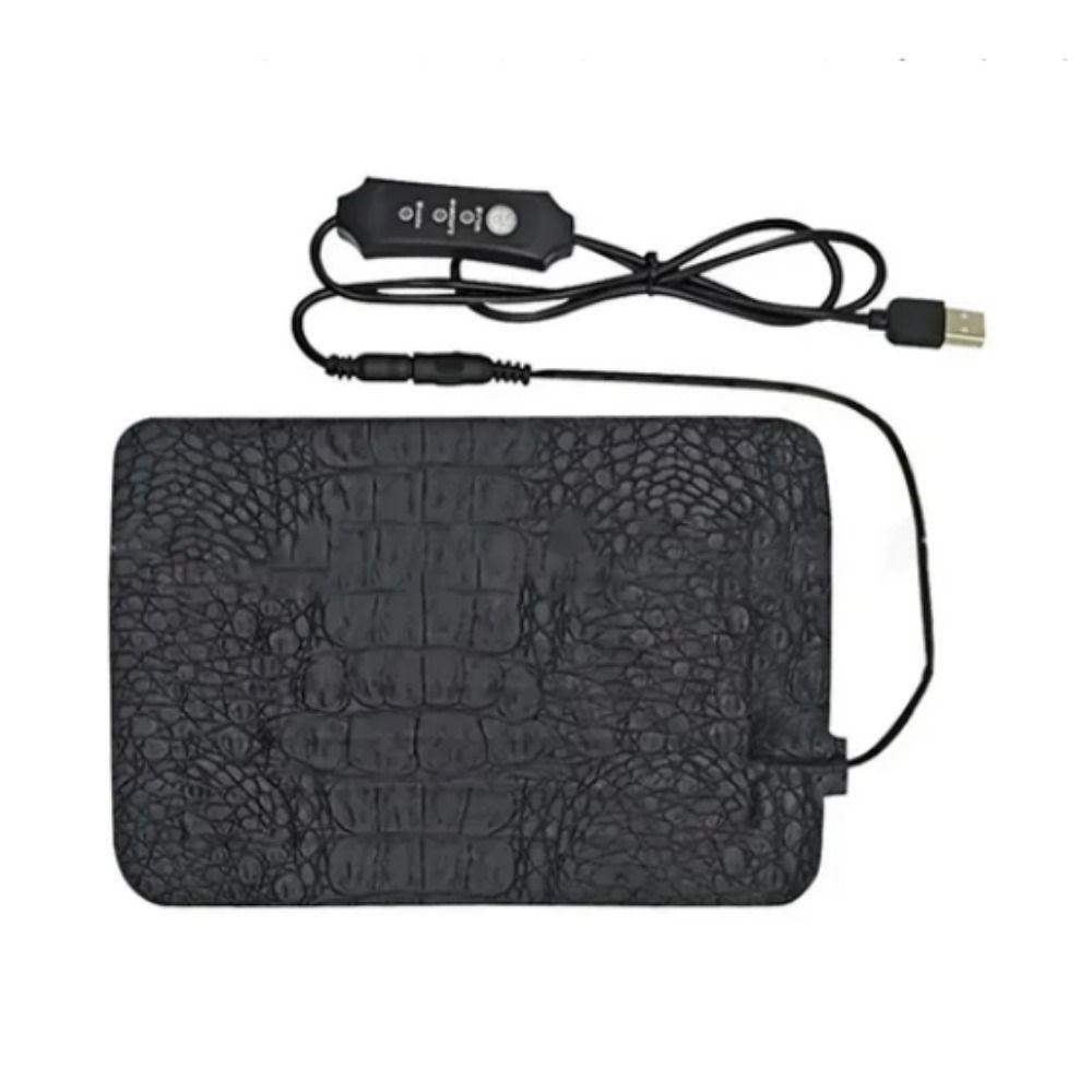 Водонепроницаемое электрическое одеяло для рептилий USB из искусственной кожи с подогревом для домашних животных, грелка для ящерицы, осень