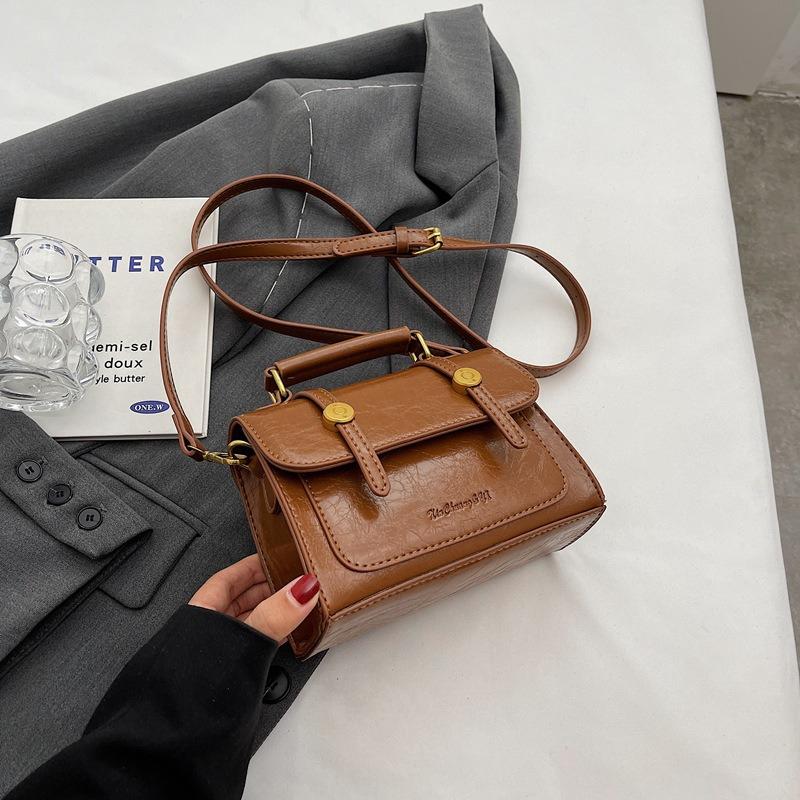 2024 New Trendy Textured Retro Bags for Women, Popular and Versatile Crossbody Bags, Fashionable and Stylish Small Square Bags