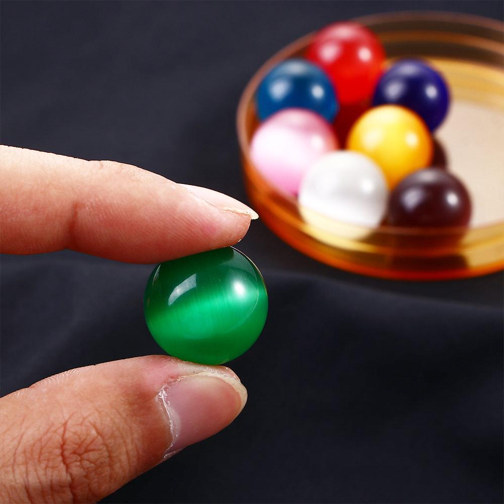 Декоративный хрустальный шар Разноцветный шар «кошачий глаз» Стеклянный шар Игрушки Стеклянные шарики Камень «кошачий глаз»