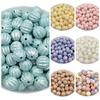 Главная Товары для вечеринок DIY Изготовление бусин Изготовление браслета ручной работы Перламутровые акриловые арбузные бусины 10 шт. 11 мм Макаронные бусины Сплошной цвет Свободные бусины