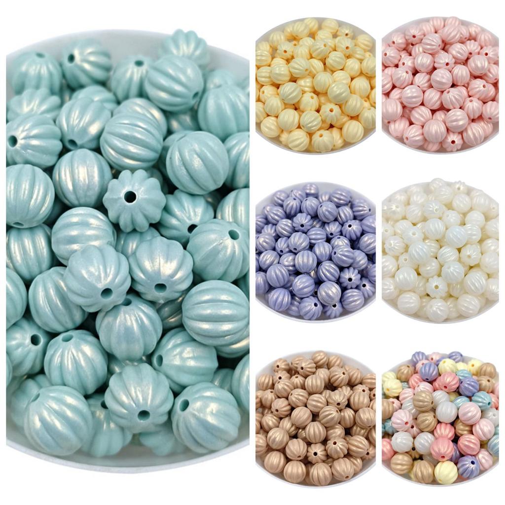Изысканный браслет ручной работы для изготовления макарон, свободные бусины, 10 шт., 11 мм, перламутровые акриловые бусины в форме арбуза, однотонные бусины «сделай сам», бусины, ручные аксессуары
