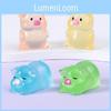 Adorable Glow-in-the-dark Pig Figurine Resin Craft For Diy Decor And Desktop Accents