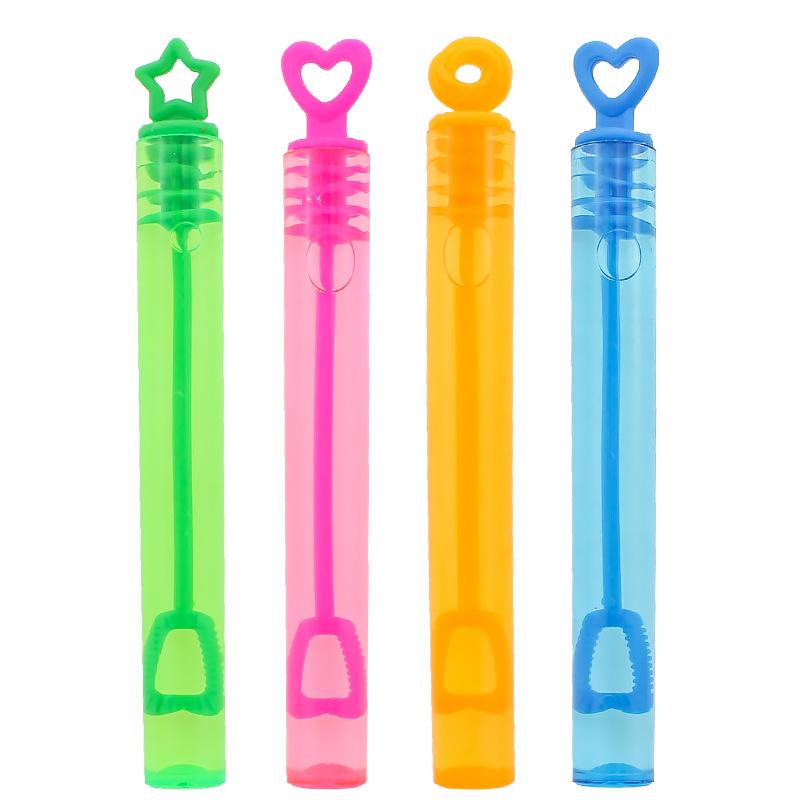 Heart-Shaped Mini Bubble Wand - Portable Star Shaped Blower for Kids