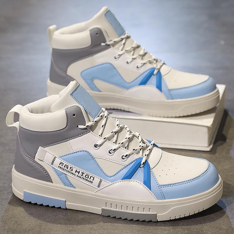 Новые мужские классические модные высокие толстые подошвы для скейтбординга удобные мягкие баскетбольные кроссовки