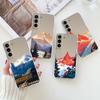 Эстетический художественный чехол с рисунком горы для Samsung Galaxy S21 Ultra Note 20 Ultra 8 9 10 Plus S20 FE S22, силиконовый чехол