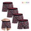 4 шт. сексуальные мужские трусы с принтом боксеры для мужчин хлопковые трусы слипы мужское нижнее белье