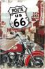 ЖЕСТЯНАЯ ВЫВЕСКА Route 66 Одинокий Всадник