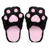 ITODA Cat Paw Warm Cotton Slippers for Cute and Perfect for Indoor Slippers, Women, Fall/Winter, Fluffy, Non-Slip, Washable, Animal-themed Slippers,