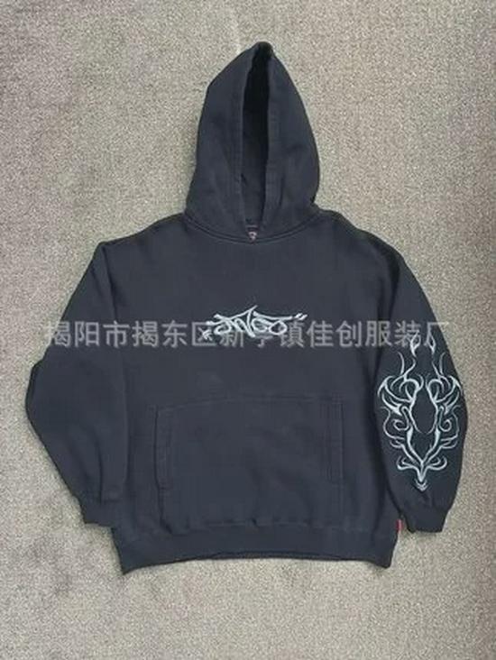 «Унисекс-кардиган с капюшоном на молнии со скелетом — принт в стиле «Американский ретро»»