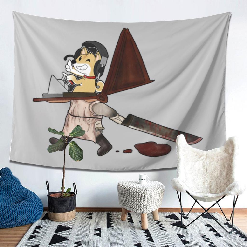 Silent Hill 2 True Ending Tapestry Wall Hanging Aesthetic Home Decoration Tapestries for Living Room Bedroom