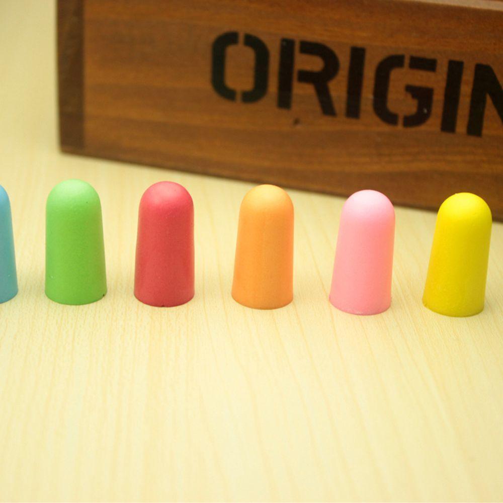 Color Study Sleeping Rebound Soft Hearing Protector Earplugs Polyurethane Foam Earmuffs Tapered