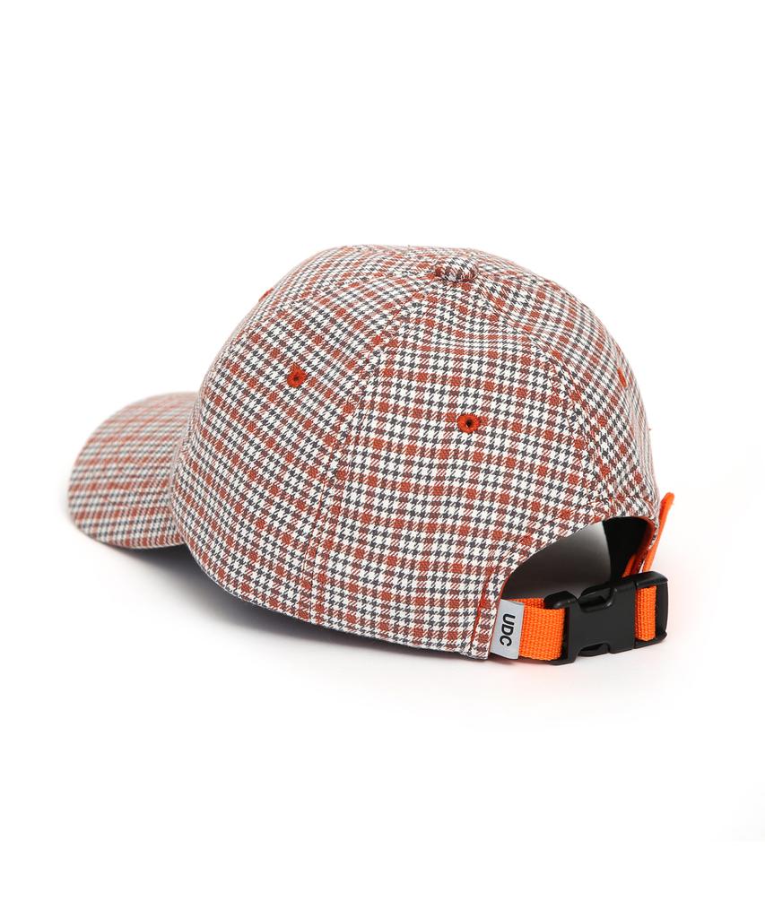 Кепка с принтом в клетку Eondeokeonteulol Pop Hound / Authentic Bb / Оранжевая клетка