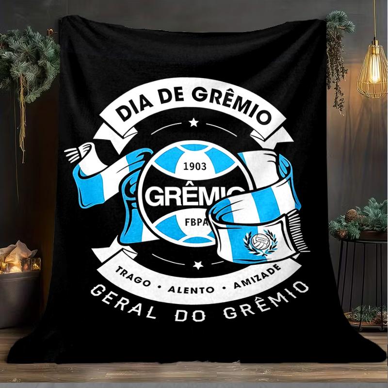 1PC Grêmio FBPA Printed Soft Flannel Blanket Throw for Adult Bedroom Living Room Sofa Camping Travel Fan gifts Christmas Gifts