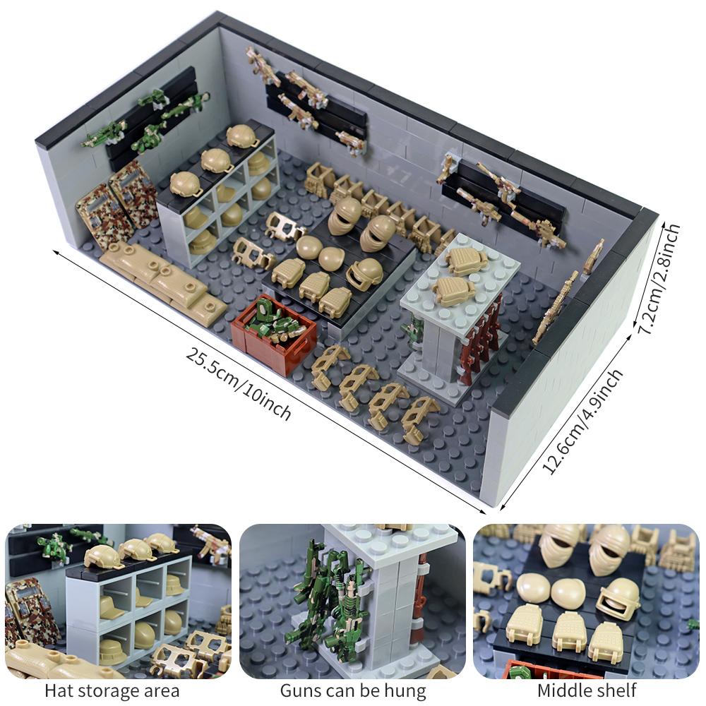 Moc Military Weapons House Building Blocks Toys Blocks Guns Accessories Construction Toy Set Compatible With Classic Bricks Gift