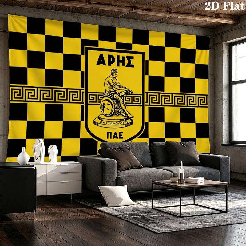 Aris Salónica Wall Tapestry Aesthetic Wall Hanging Printed Fabric Blanket Decorative Tapestries for Bedroom Living Room Home Decor