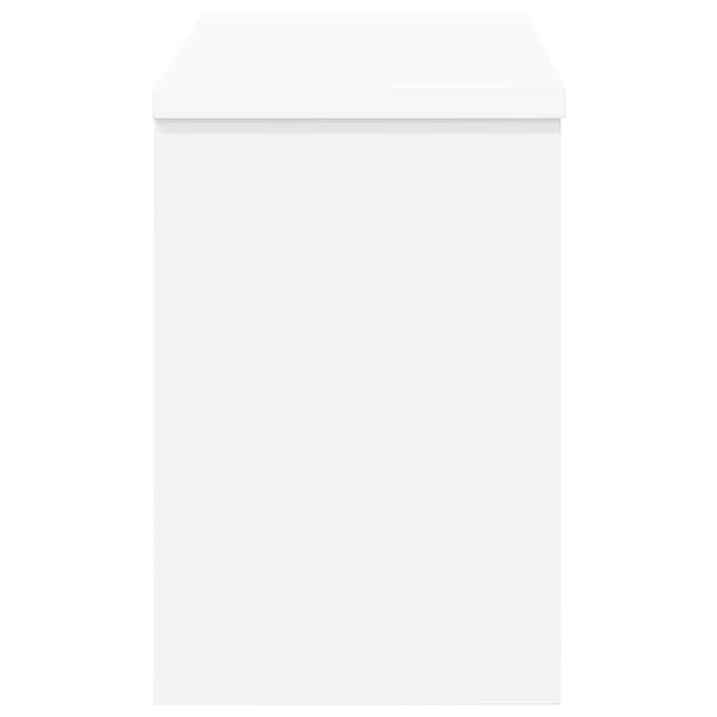 Wall Mounted Nightstand White 50 x 20 x 30 cm Engineered Wood
