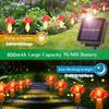 20LEDS Solar Mushroom Fairy Light Garden Outdoor Decor Waterproof Night Lamp Yard For Christmas Wedding Party New Year Decor